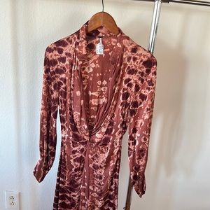 Young fabulous broke small silk dress